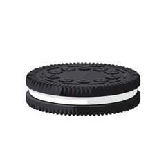 Oreo cookie with cream filling.