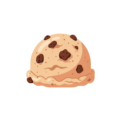 Chocolate Chip Cookie Close Up View.