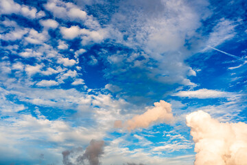 blue sky with clouds