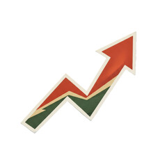 Vintage Arrow Pointing Upward Illustration