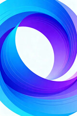 Aerial View of Swirling Blue Vortex on White Background