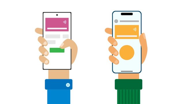 Mobile Money Transfer and Peer to Peer Payment Animation