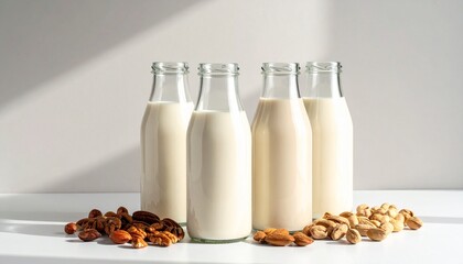 pouring milk into a glass
