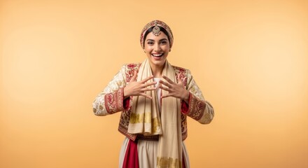 Fototapeta premium Woman in traditional clothing.