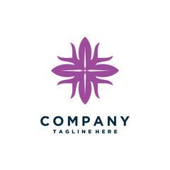 Elegant abstract floral logo icon design. Universal creative premium symbol. Graceful jewelry boutique vector sign.