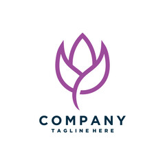 Elegant abstract floral logo icon design. Universal creative premium symbol. Graceful jewelry boutique vector sign.