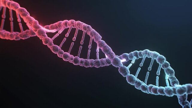 educational 3D visualization of DNA architecture highlighting base pairs and molecular structure in high detail
