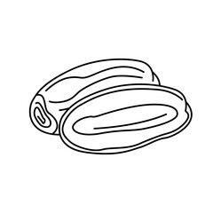 Ramadan Black Outline Single Icon