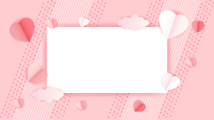 valentine pink love background vector
