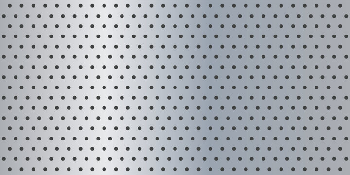Peg board perforated texture background material with oval holes seamless pattern board vector illustration. Wall structure for working bench tools.