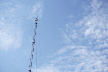 Antenna tower and blue sky