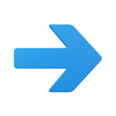3D Bold Right Arrow Navigation Interface