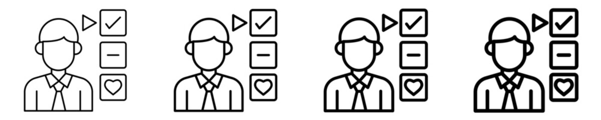 Customer Behavior Icon Set Different Style Collection