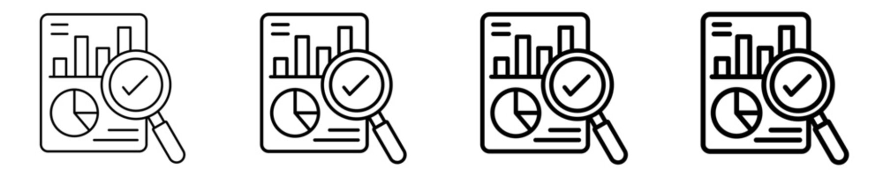 Research Icon Set Different Style Collection