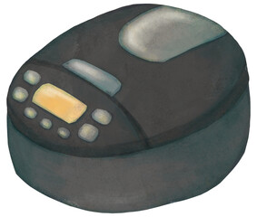 シンプルな炊飯器のイラスト