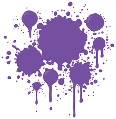 Vibrant Purple Paint Splatter Design
