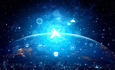 Global IT support and technical maintenance services. Providing solutions for system maintenance, ensuring business continuity with reliable 24 7 IT support. Motif