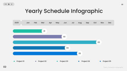 Yearly Schedule Infographic
