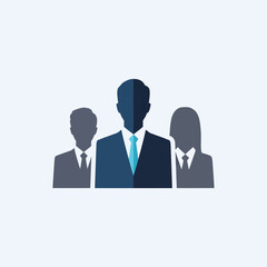 Three Business Professionals in Formal Attire.