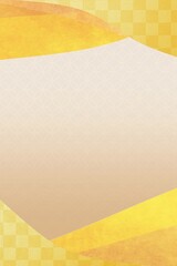 年賀状や結婚お祝い 和柄の金色の背景