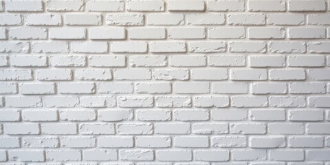 Naklejka premium White textured brick wall background.