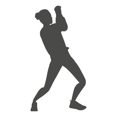 Abused young woman trying to hide and defend herself. Stop violence against women. Family scandal, crisis, domestic violence and abuse. Frightened woman being harassed and bullied by her partner.