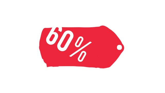 Red Tag Sale 60 Off Discount Promotion.