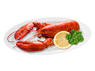 ロブスター（調理）皿付き