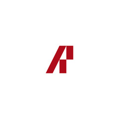 Letter AR logo icon flat vector design