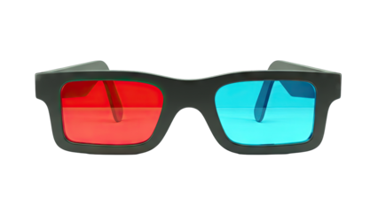 3D Glasses Isolated on White Background
