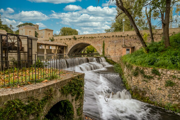 Bevagna on of Italy's most beautiful villages washhouse on the Clitunno river 
