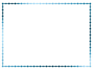 Fototapeta premium 丸、長方形F4、5水色