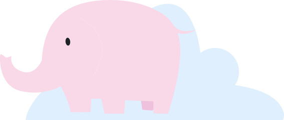 Cute Cartoon Elephant Element