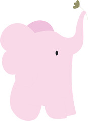 Cute Cartoon Elephant Element