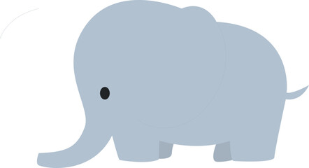 Cute Cartoon Elephant Element