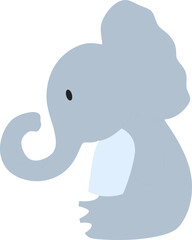 Cute Cartoon Elephant Element