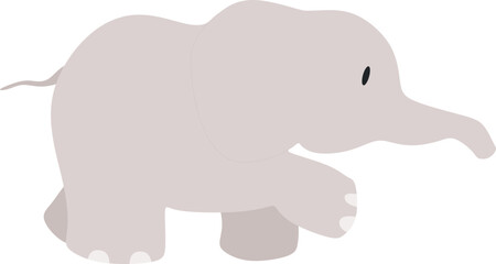 Cute Cartoon Elephant Element