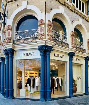 Valencia, Spain - October 29, 2025: Spanish luxury fashion house specialising in leather goods, women&rsquo;s and men&rsquo;s apparel, shoes and fashion accessories.