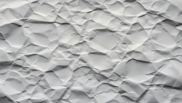 Crinkled White Paper Texture Background stock image