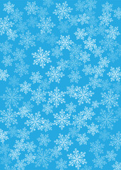 Christmas seamless pattern of snowflakes stock illustration