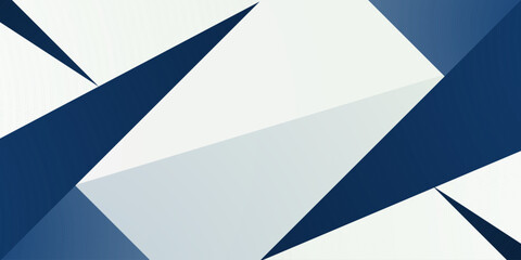 Abstract bright blue triangle pattern background. Simple and modern banner concept element design. Trendy background style.