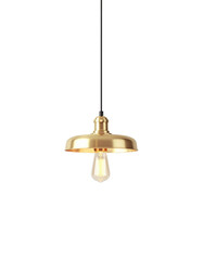 Modern and simple pendant light against an isolated background.
