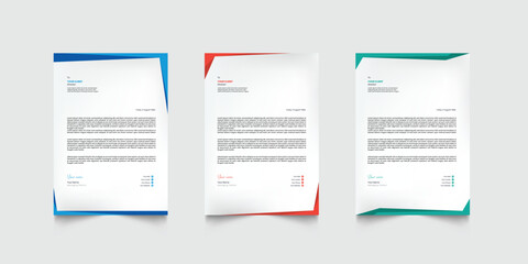Business letterhead design template. Creative modern letter head design template for your project. letterhead, letter head, Business letterhead design.