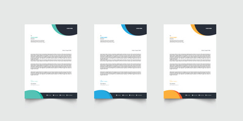 Business letterhead design template. Creative modern letter head design template for your project. letterhead, letter head, Business letterhead design.