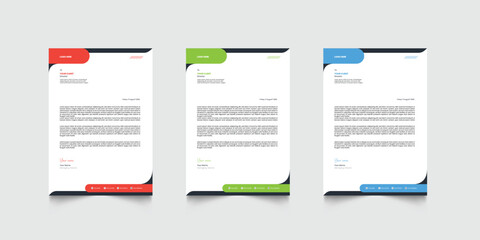 Business letterhead design template. Creative modern letter head design template for your project. letterhead, letter head, Business letterhead design.