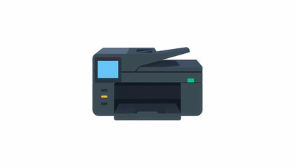 Office Multifunction Printer Flat Icon