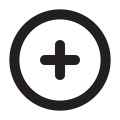 Fototapeta premium Close Icon Circle Button, Minimalist Cancel X Symbol for UI Design