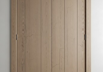 Elevated rustic wood paneling accentuates a modern minimalist interior