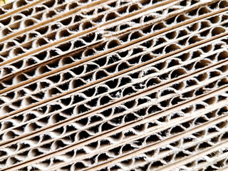 corrugated box, texture carton box, new production layout neatly arranged as catalog design, corrugated cardboard box background, cardboard layer