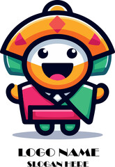 Cute cartoon boy riding a scooter in a fun vector illustration